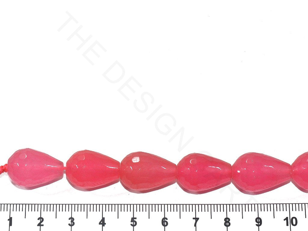 Rose Pink Drop Jade Semi Precious Stones | The Design Cart (3785189785634)