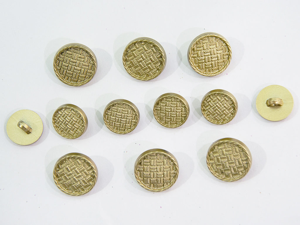 Golden Designer Acrylic Suit Buttons