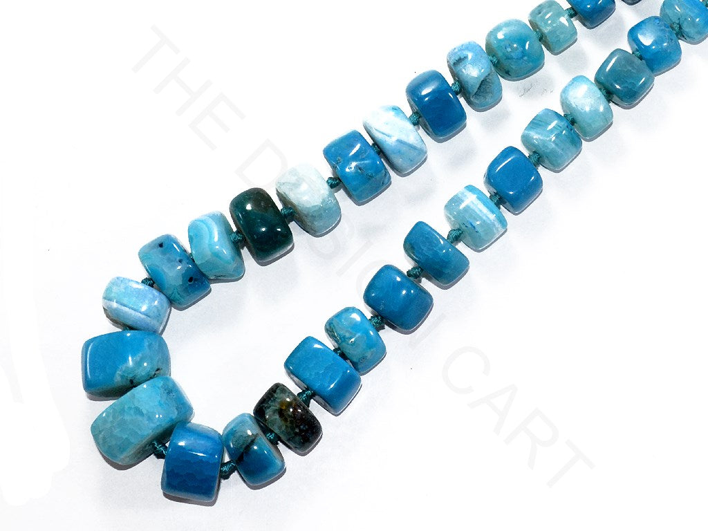 Dark Sea Blue Uncut Agate Stones | The Design Cart (3785176711202)