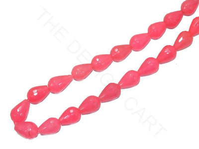 Rose Pink Drop Jade Semi Precious Stones | The Design Cart (3785189785634)