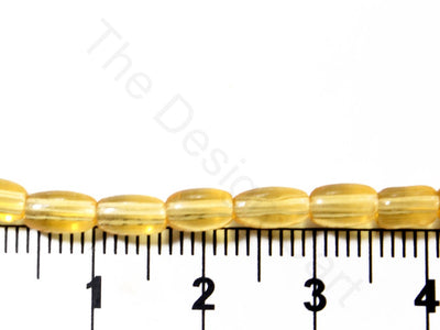 Light Brown Oval Pressed Glass Beads (1709210075170)