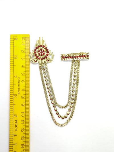 Golden Designer Brooch