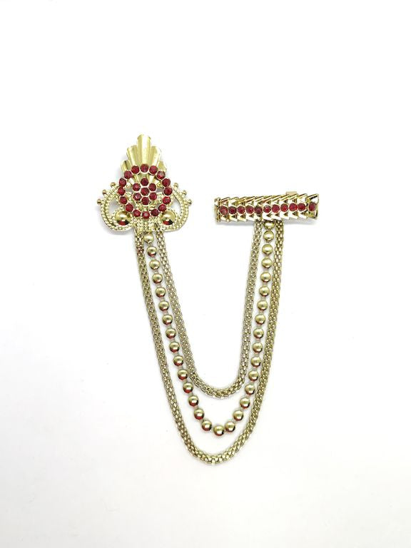 Golden Designer Brooch