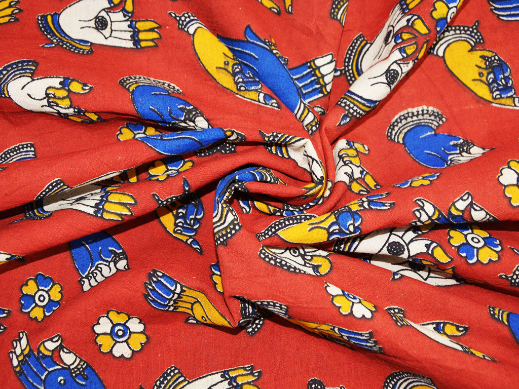 red-traditional-kalamkari-fabric-1