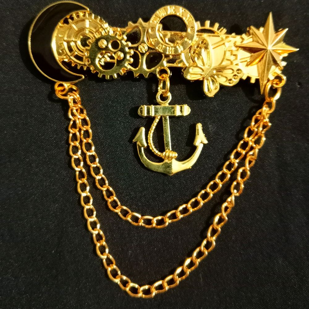 golden-chain-designer-brooch