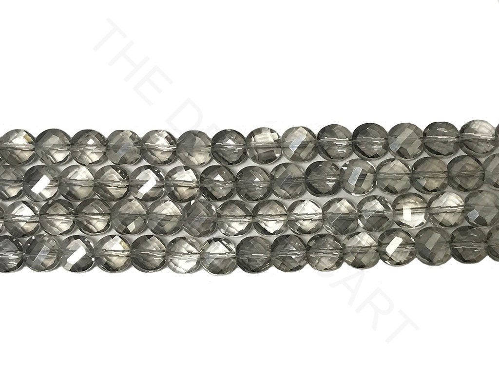 Black Transparent Faceted Crystal Beads | The Design Cart (4323288219717)