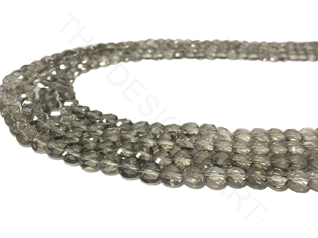 Black Transparent Faceted Crystal Beads | The Design Cart (4323288219717)