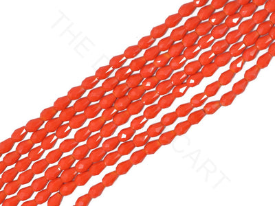 Red Opaque Drop / Briolette Crystal Beads | The Design Cart (4079157149730)