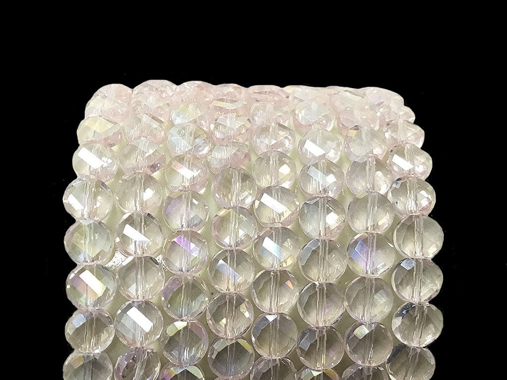 Light Pink Faceted Crystal Beads | The Design Cart (4323288350789)