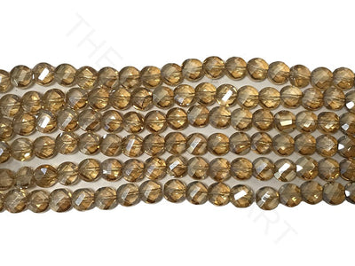 Light Brown Faceted Crystal Beads | The Design Cart (4323288383557)