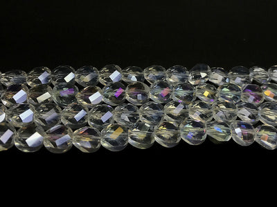 White Rainbow Faceted Crystal Beads | The Design Cart (4323288416325)