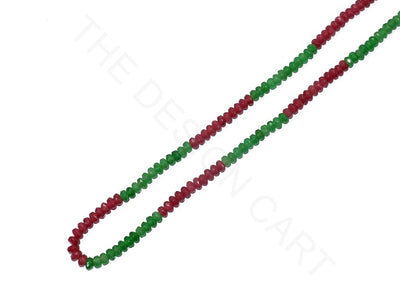 Red Green Round Jade Semi Precious Stones | The Design Cart (3785182445602)