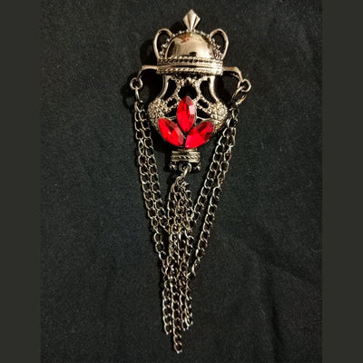 silver-red-stone-studded-designer-brooch