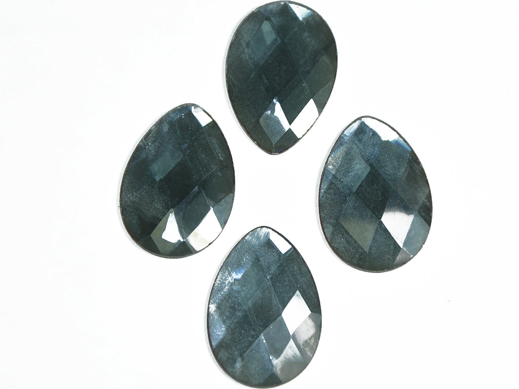 Black Diamond Drop Glass Stones 2