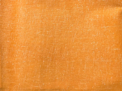 Orange Plain Cotton Linen Fabric