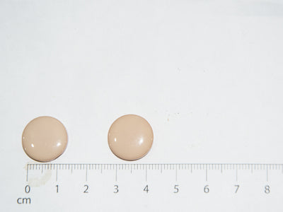 Light Peach Circular Marble Acrylic Buttons