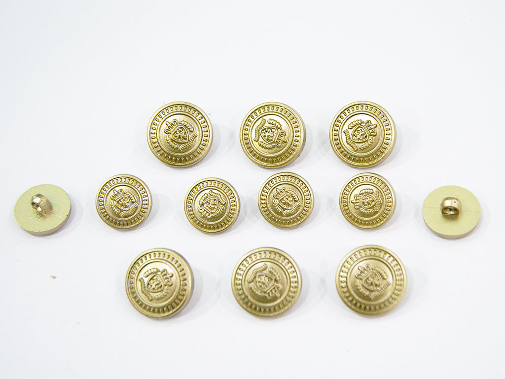 Golden Designer Acrylic Suit Buttons