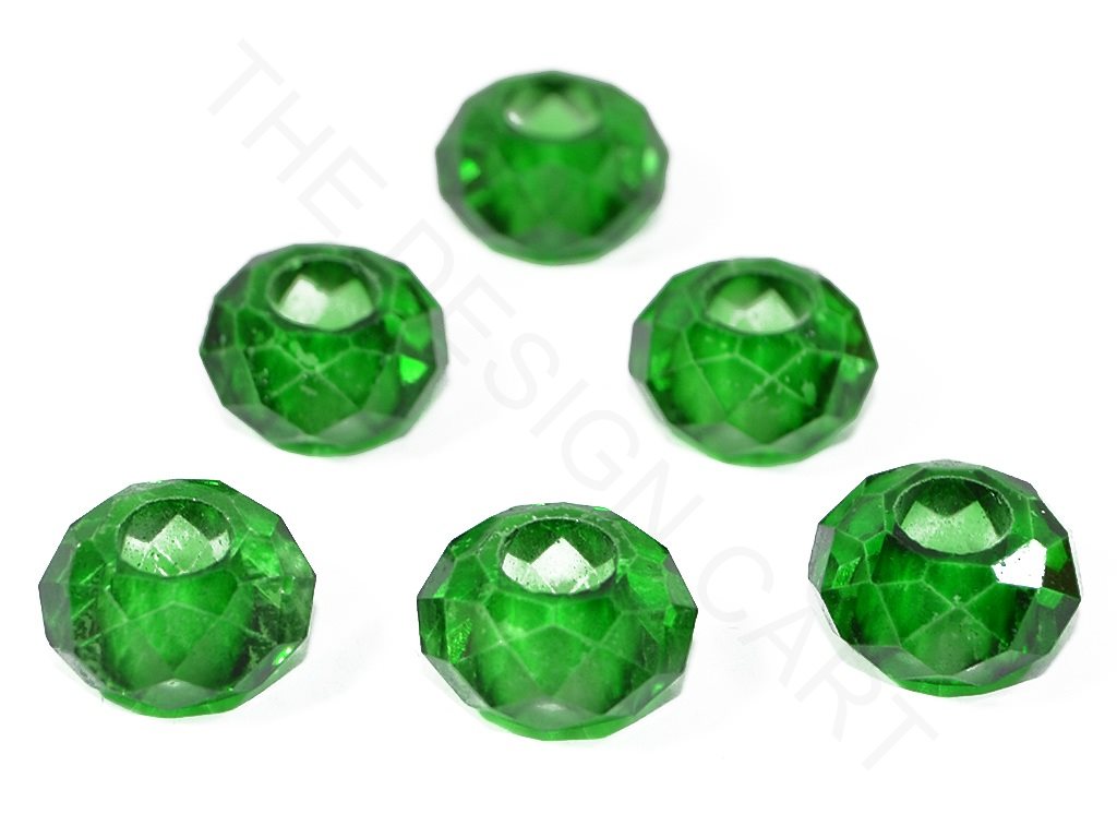 Green Faceted Crystal Beads | The Design Cart (3840766443554)