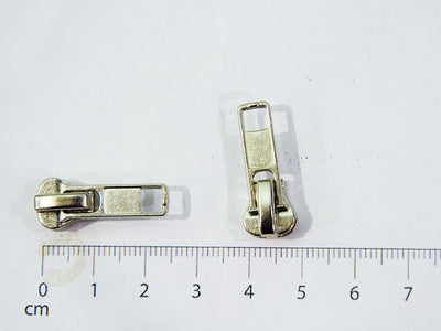 Silver Nickel Metal Heavy Weight Broad Zipper Sliders / Pull Tabs