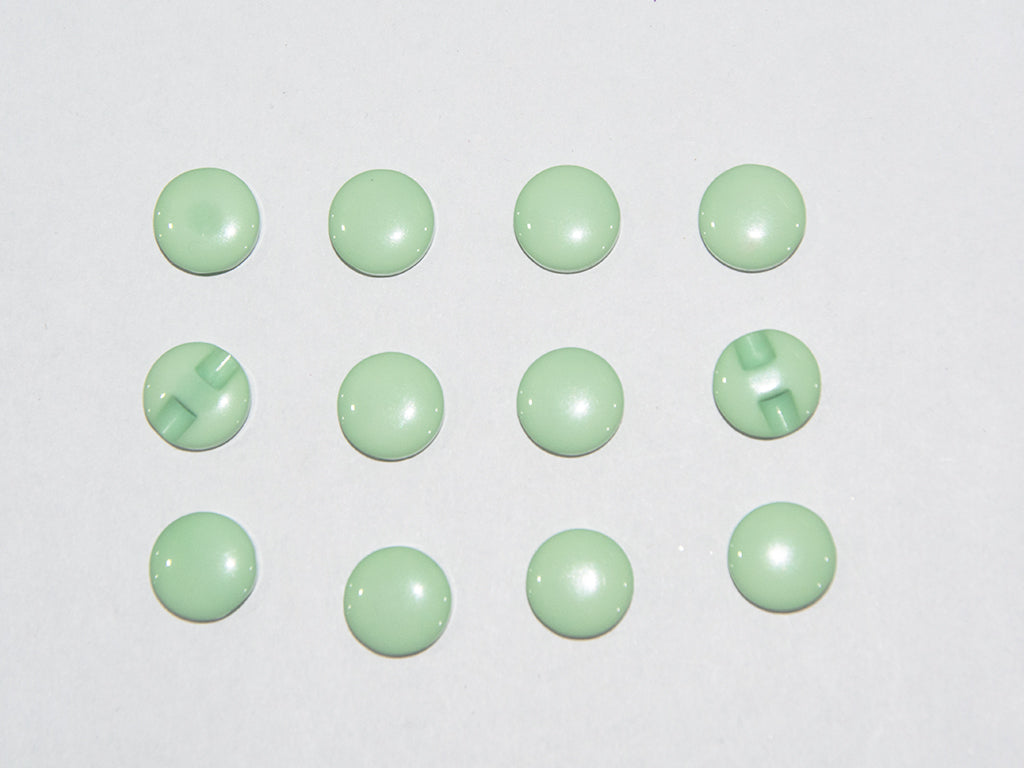 Pastel Green Circular Marble Acrylic Buttons