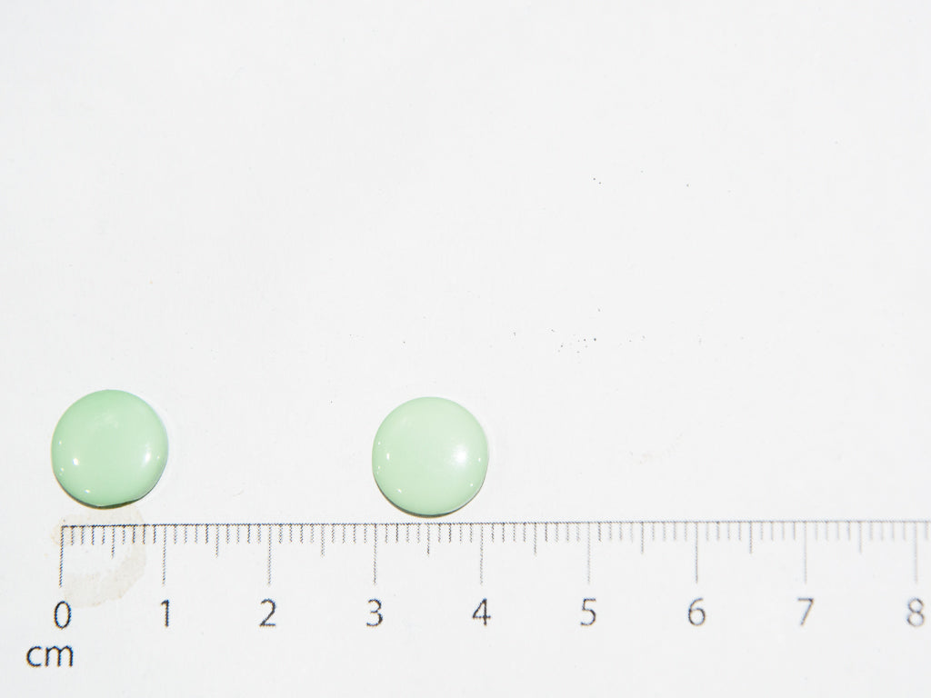Pastel Green Circular Marble Acrylic Buttons