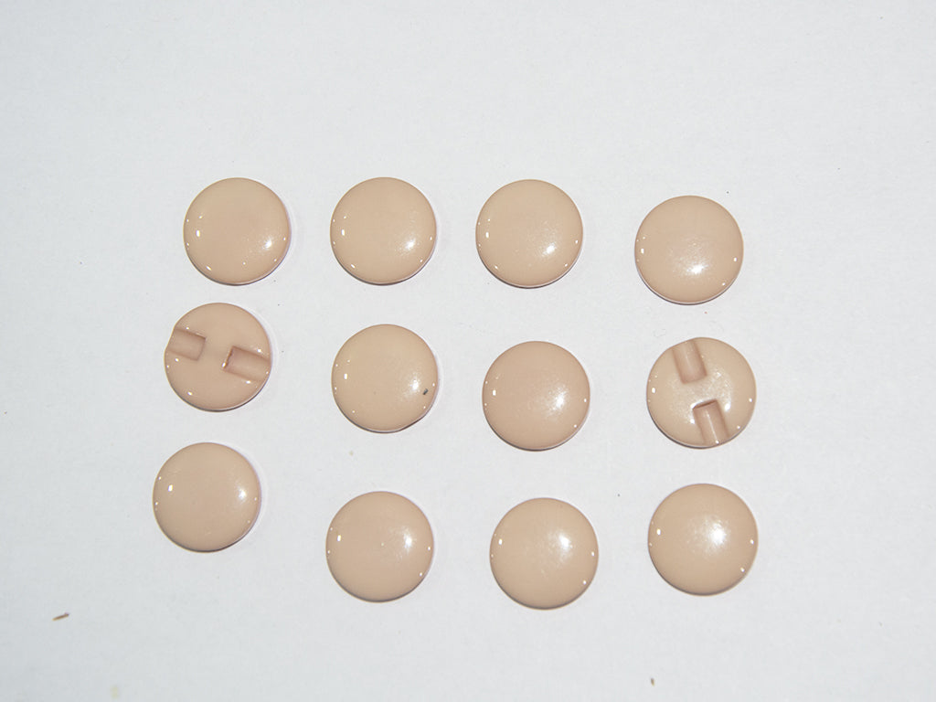 Light Peach Circular Marble Acrylic Buttons