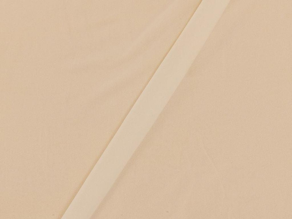 Cream Polyester Diamond Georgette Fabric