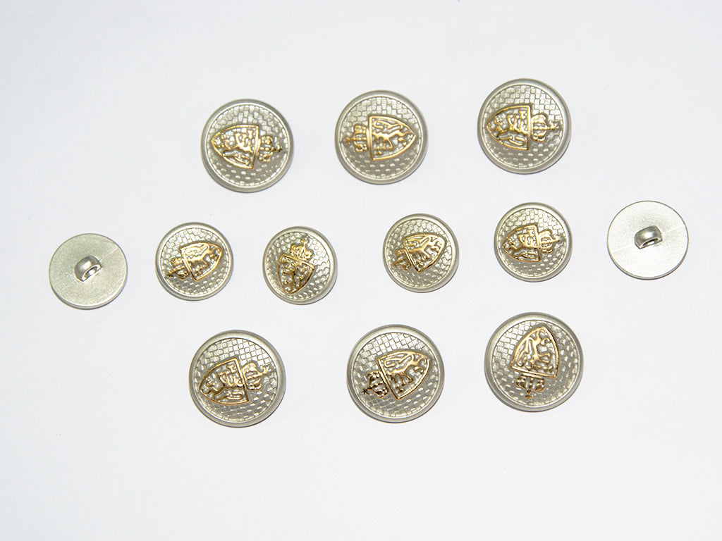 Water Golden Designer Acrylic Suit Buttons