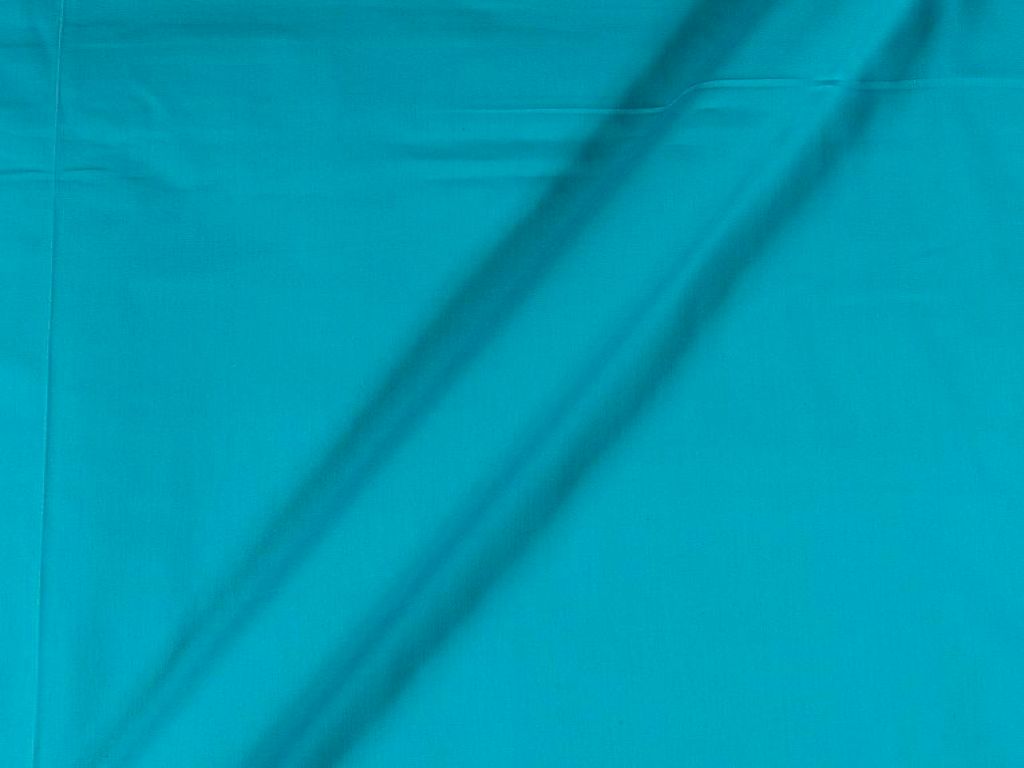 Aqua Sky Cotton Satin Plain Dyed Fabric