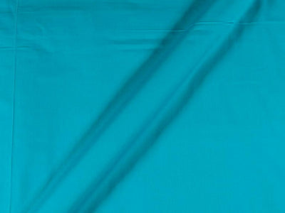 Aqua Sky Cotton Satin Plain Dyed Fabric