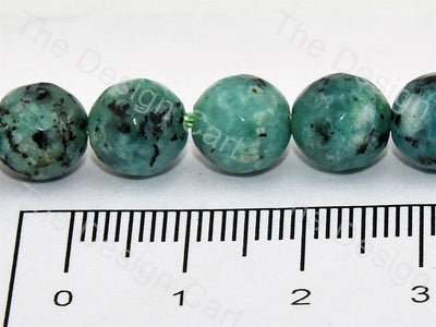 Sea Green Black Rondelle Jade Quartz Stones - The Design Cart (395806113826)