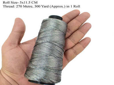 graymetallicembroideryzarithread