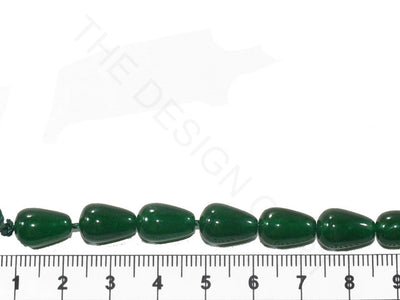 Dark Green Drop Jade Semi Precious Stones | The Design Cart (3785190375458)