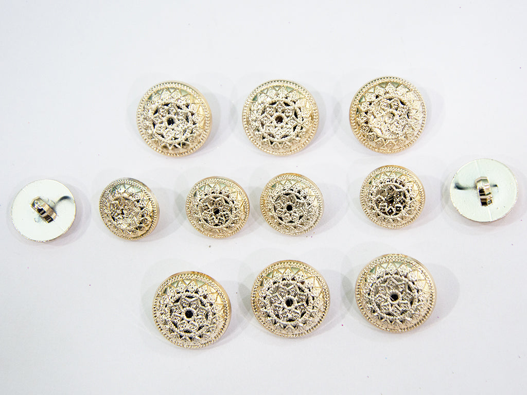 Golden Designer Acrylic Suit Buttons