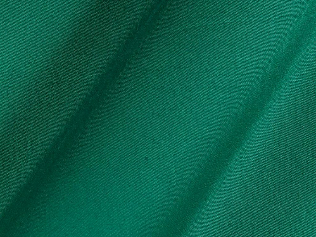 Rama Green Cotton Satin Plain Dyed Fabric