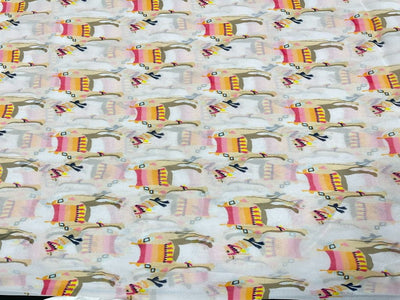 White Camel Georgette Fabric