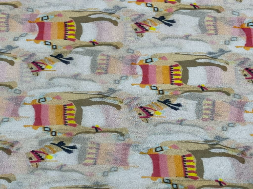 White Camel Georgette Fabric