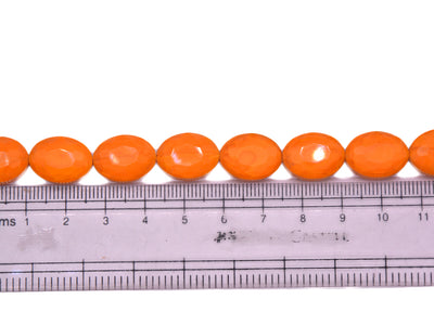 Orange Double Tone Designer Glass Beads