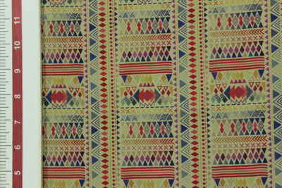 Multicolour Printed Crepe Fabric