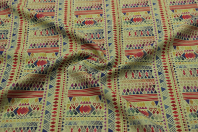 Multicolour Printed Crepe Fabric