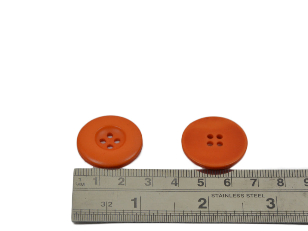 Bright Orange Matte Finish Chalk Buttons