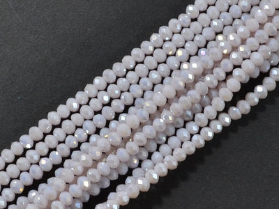Lilac Purple Tyre Faceted Crystal Beads | The Design Cart (3929887965218)