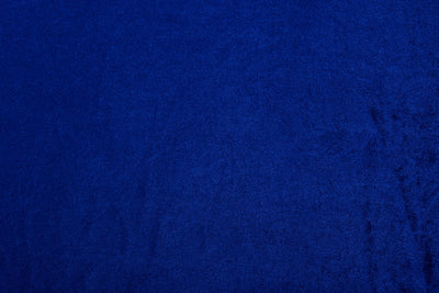 Royal Blue Plain Velour Velvet Fabric