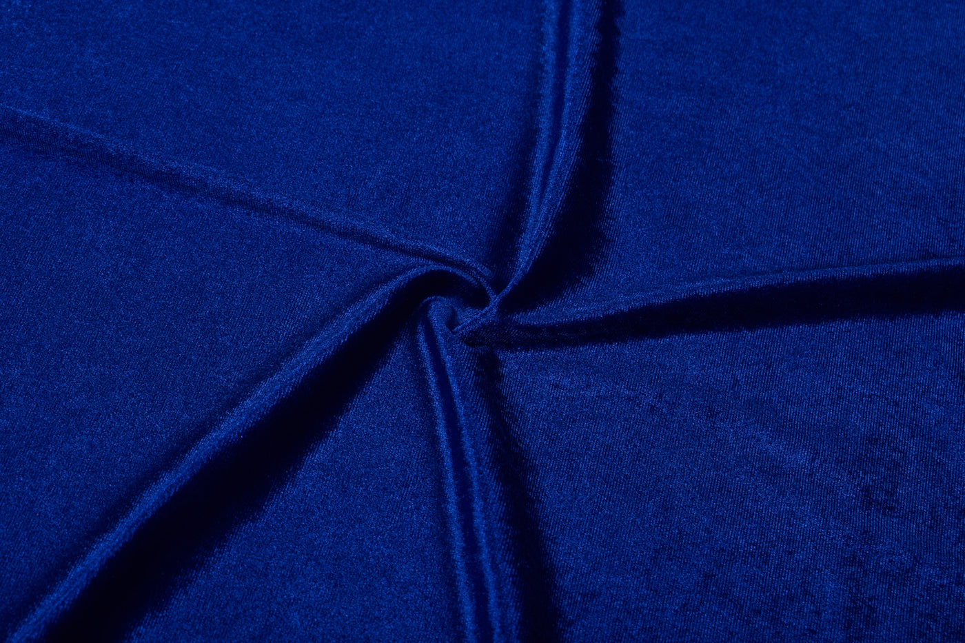 Royal Blue Plain Velour Velvet Fabric