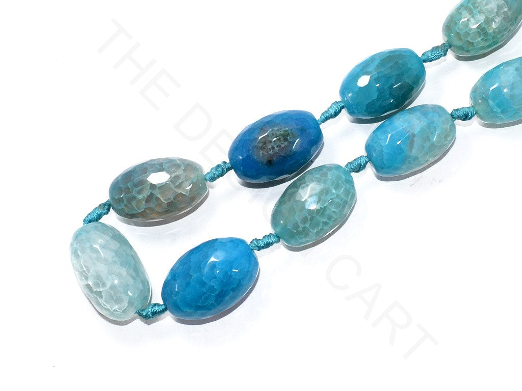 Light Blue Oval Agate Stones | The Design Cart (3785177792546)