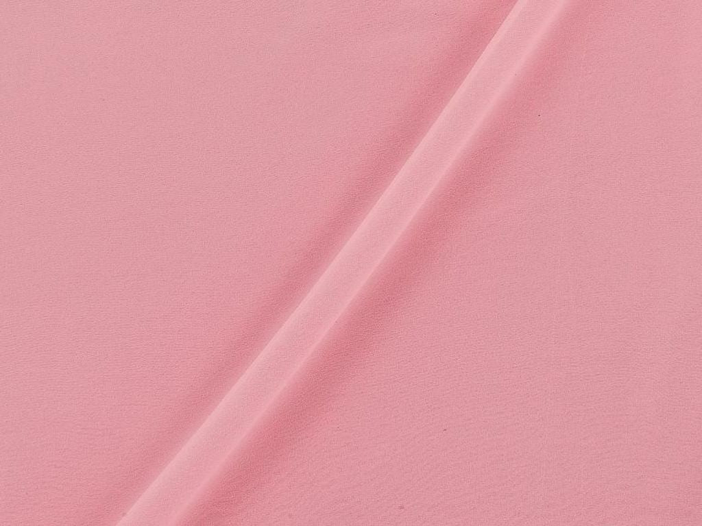 Light Pink Polyester Diamond Georgette Fabric