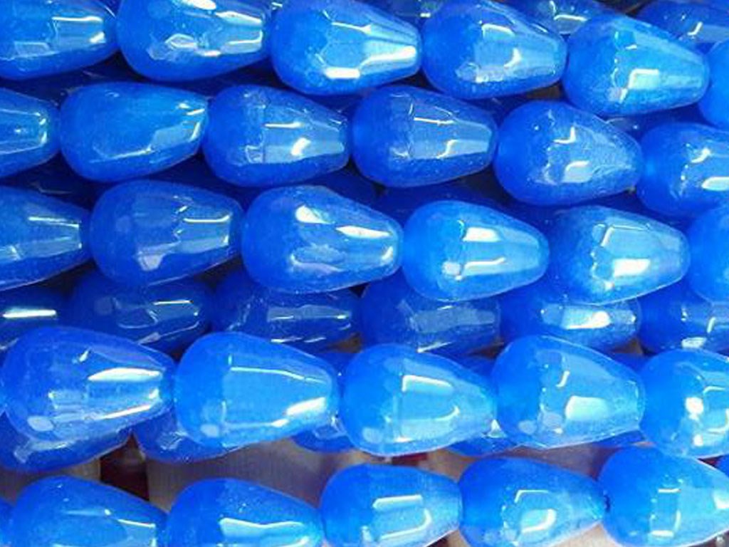 Blue Drop Faceted Agate Stones | The Design Cart (4333702119493)