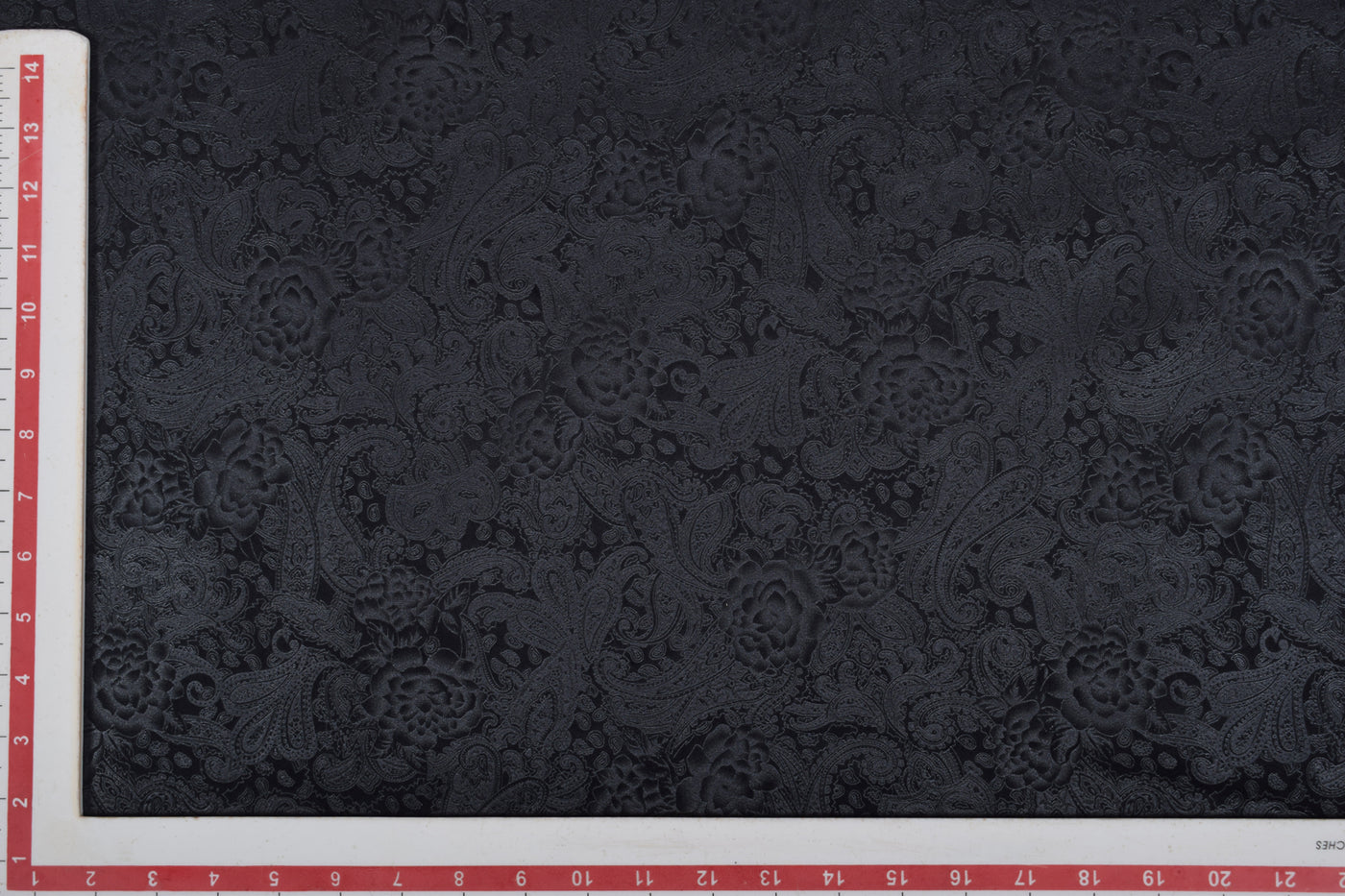 Black Printed Velvet Fabric