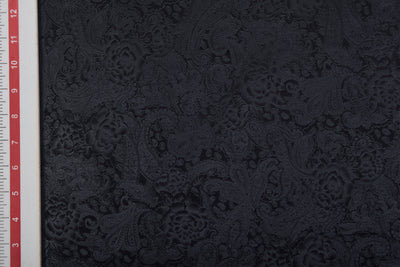 Black Printed Velvet Fabric