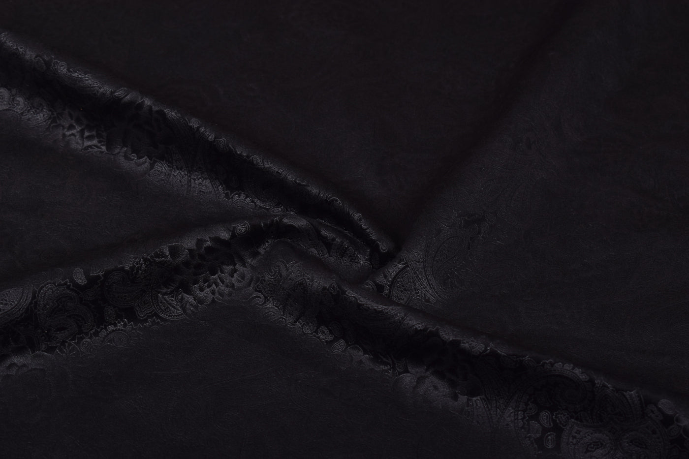 Black Printed Velvet Fabric